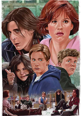 The Breakfast Club Movie Poster Art
