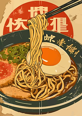 Vintage Ramen Bowl