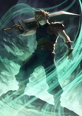 Cloud Strife with Buster Sword