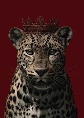 Leopard with Crown