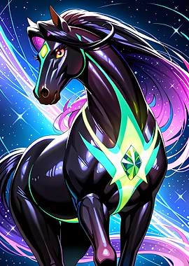 Cosmic Horse Digital Art