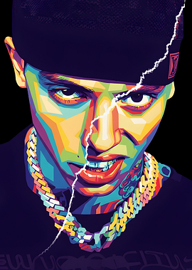 Colorful Portrait of a Man