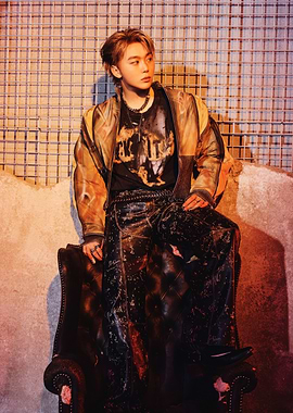 Stylish Man Posing on Armchair