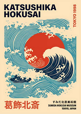 Katsushika Hokusai Wave Art Print