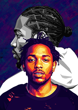 Kendrick Lamar Portrait Pop Art