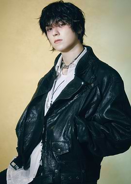 Person in Leather Jacket Portrait