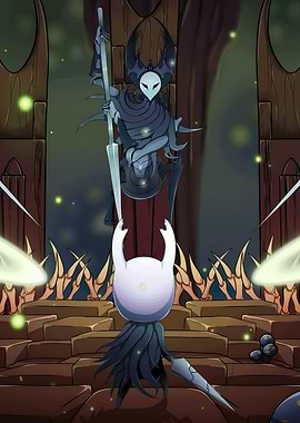 Hollow Knight Battle Scene