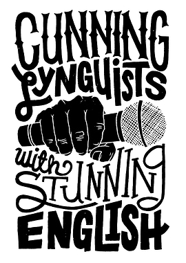 Gunning Linguists with Stunning English