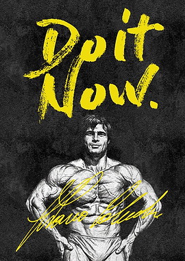 Gym Inspirational Poster – “Do It Now” Motivational Quote
