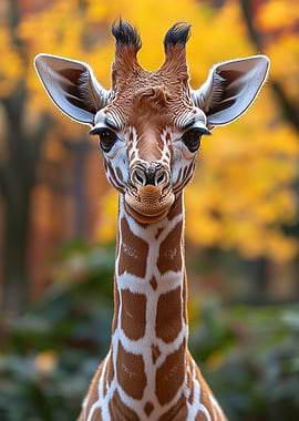 Adorable Giraffe Portrait