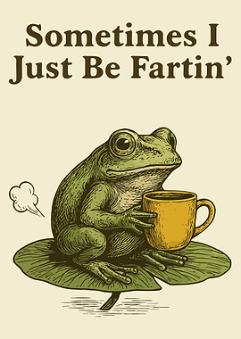 Frog with Coffee: Sometimes I Fartin'