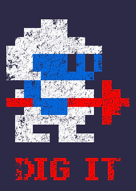 Dig Dug Pixel Art