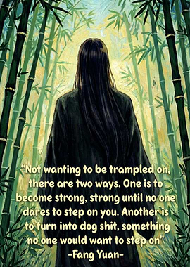 Fang Yuan Quote in Bamboo Forest