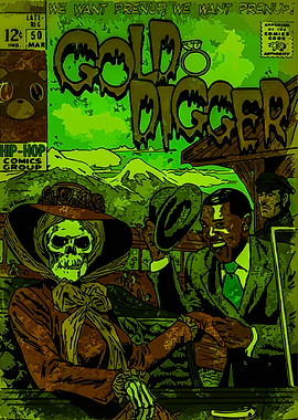 Gold Digger Comic Book Cover Art