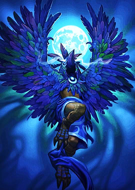 Blue Raven Moonlit Fantasy