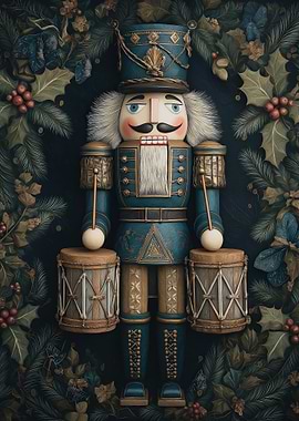 Festive Nutcracker with Drums