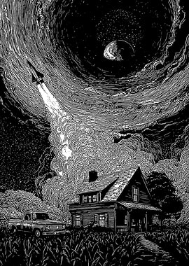 Rocket Launch from Rural Home