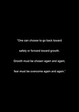 Inspirational Quote on Growth and Fear