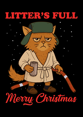 Litter's Full Merry Christmas Cat