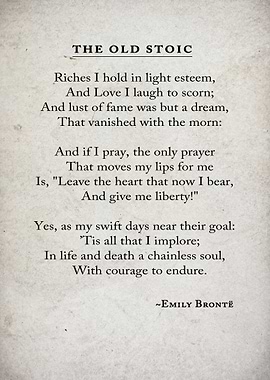 The Old Stoic Poem by Emily Brontë