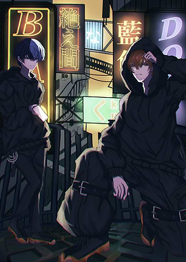 Anime Characters in Urban Setting