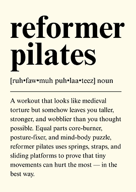 Reformer Pilates Definition