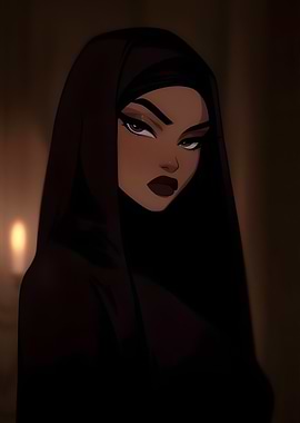 Hijabi Woman Digital Art