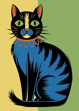 Stylized Cat Portrait