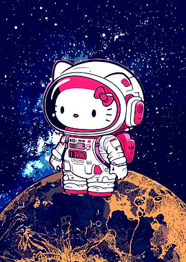 Hello Kitty Astronaut in Space