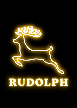 Rudolph Neon Sign