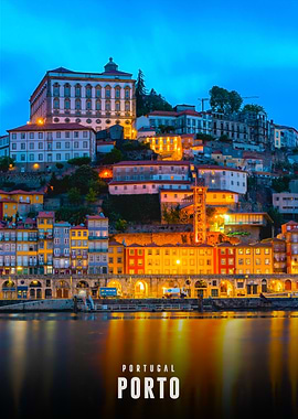 Porto, Portugal at Night