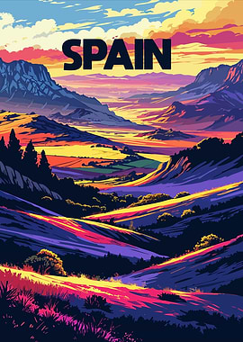 Spain Landscape Art