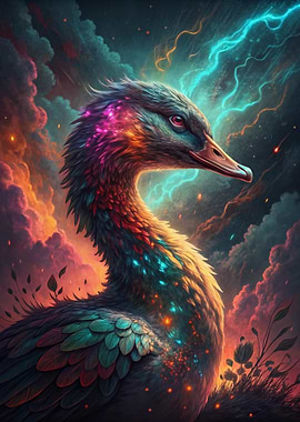 Cosmic Duck Portrait
