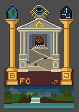 Fellowcraft Tracing Board