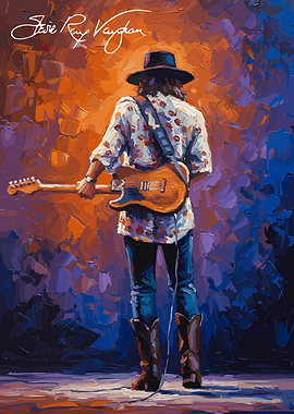 Stevie Ray Vaughan Painting