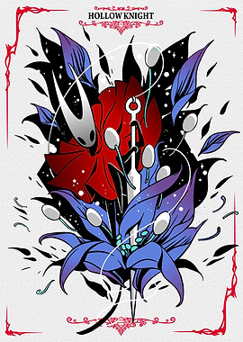 Hollow Knight Floral Illustration