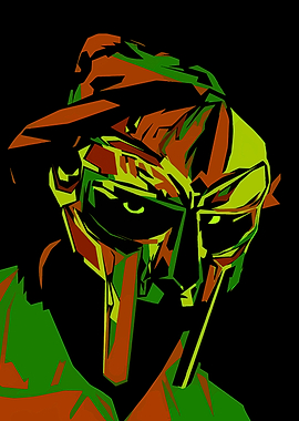 MF DOOM Mask Digital Art