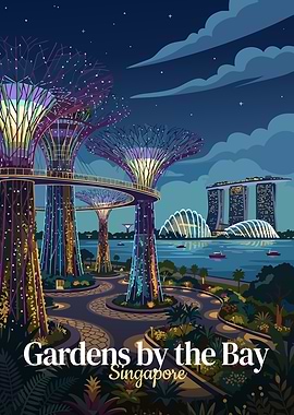 Gardens by the Bay, Singapore Illustration