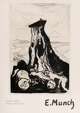 Funeral March by Edvard Munch