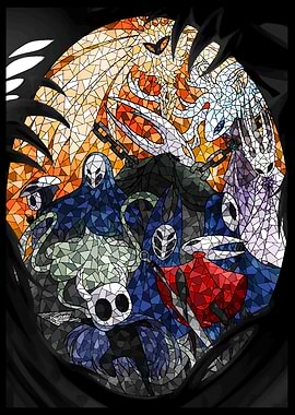 Hollow Knight Stained Glass Art