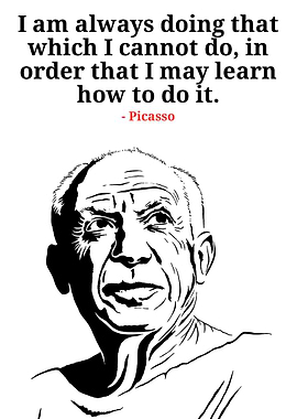 Picasso Quote Portrait