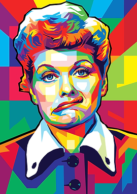 Lucille Ball Pop Art Portrait
