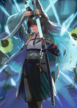 Anime Girl with Sword