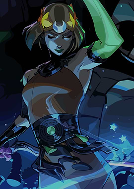 Artemis from Hades Game Illustration