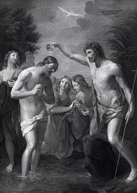 Baptism of Christ engraving
