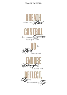 Stoic Reminder Text Art