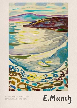 Landscape from Hvittsen by Edvard Munch