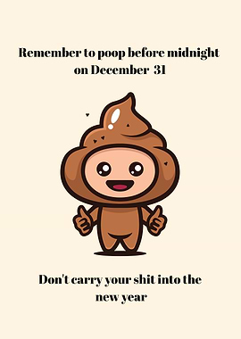 New Year toilet humor