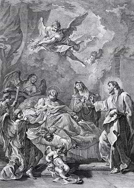 Death of Saint Joseph engraving