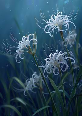 White Spider Lilies